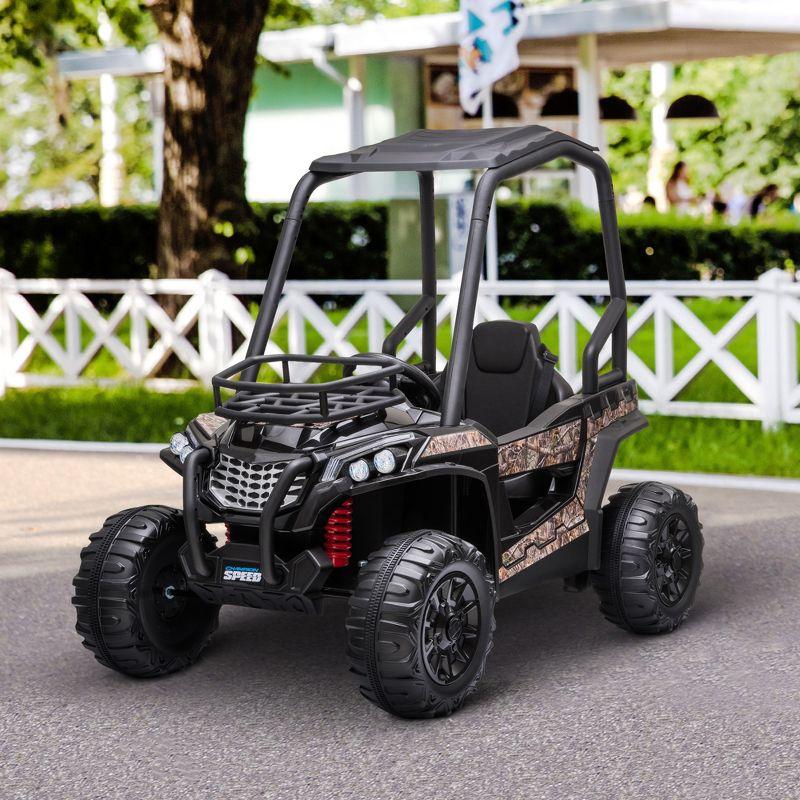 Aosom 12 Volt 1 Seater All-Terrain Vehicles Push/Pull Ride On with Remote Control