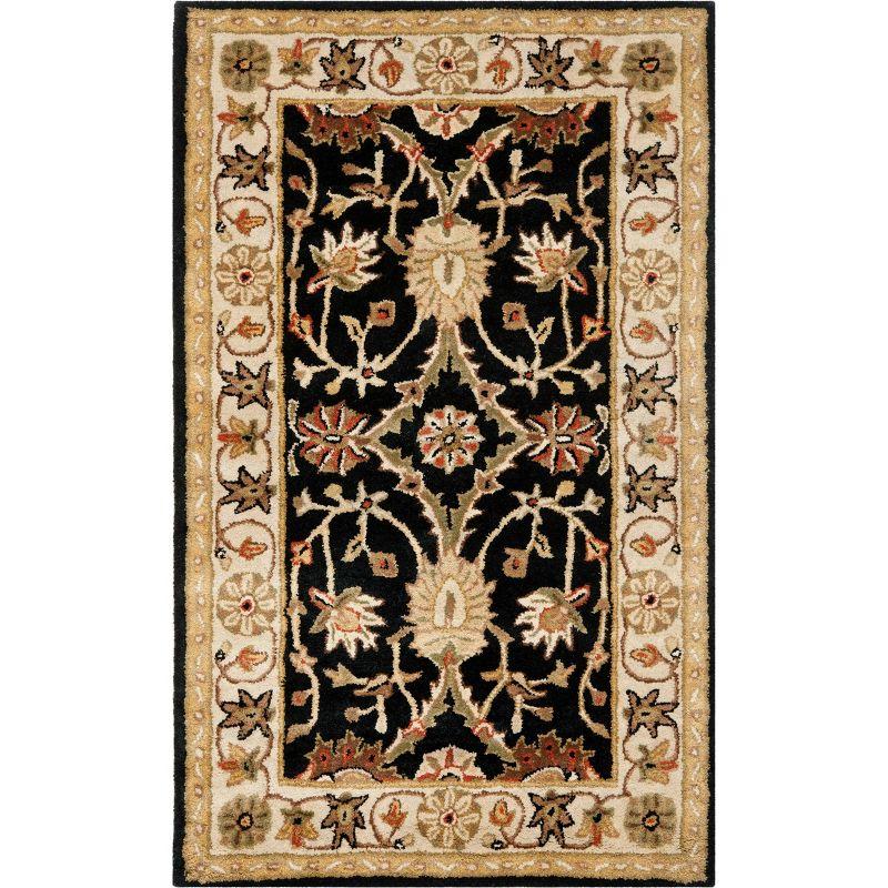 Antiquity AT249 Hand Tufted Indoor Accent Rug - Black - 3'x5' - Safavieh
