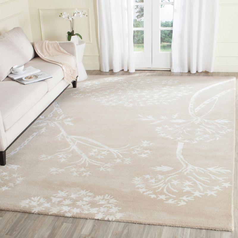Bella BEL131 Hand Tufted Area Rug - Sand/Ivory - 6'x9' - Safavieh.