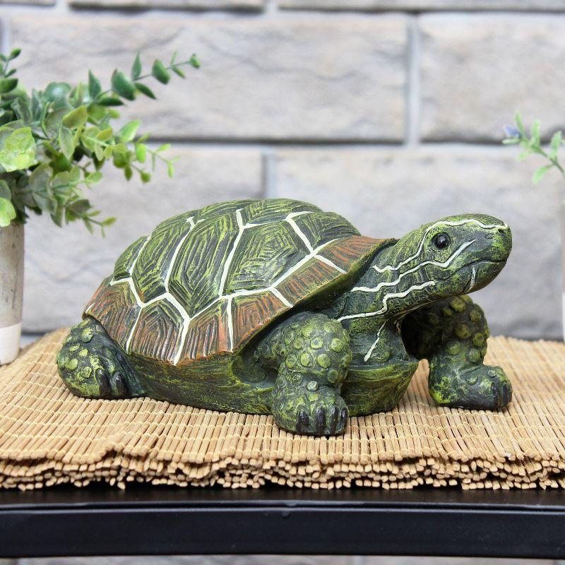 Sunnydaze Indoor/Outdoor Lifelike Terrance the Tortoise Patio Garden Yard Entryway Decorative Statue - 9" - 1 Statue