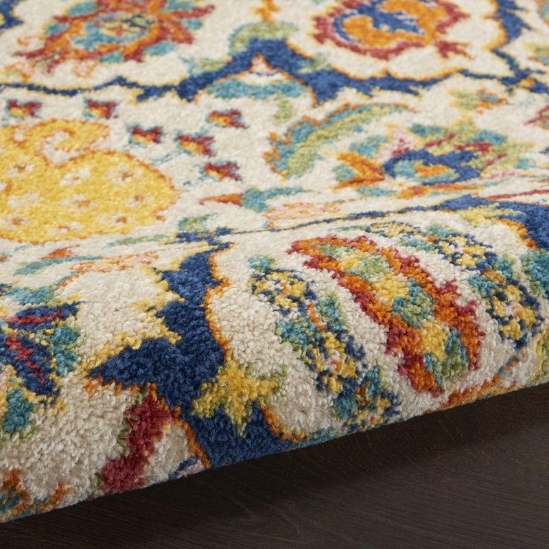 Nourison Allur Boho Indoor Area Rug Ivory Multicolor 6' x 9'