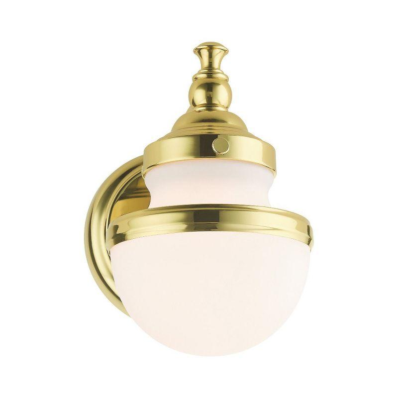 Livex Lighting Oldwick 1 - Light Wall Light in  Polished Brass