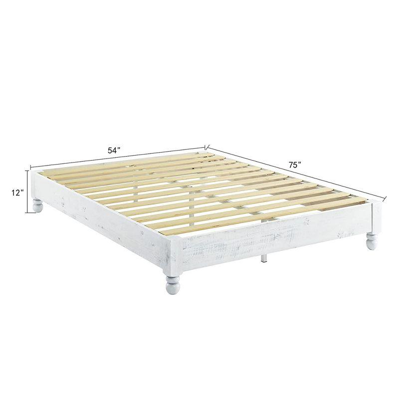 MUSEHOMEINC 12" Wood Bed Frame