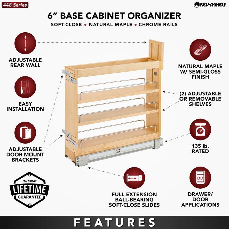 Rev-A-Shelf Door/ Drawer Base Cabinet Organizer Soft-Close