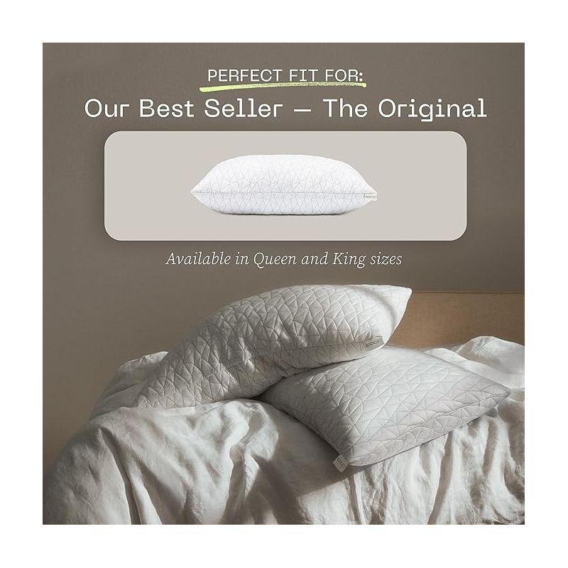 Coop Home Goods - The Original Pillow Cover, King Size Pillow Case for Memory Foam Pillows, Breathable Ultra Soft Lulltra Fabric Cover with Zipper