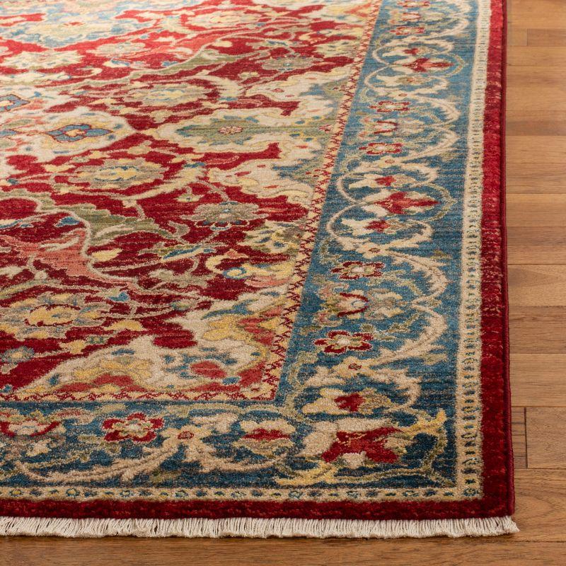 Kashan KSN307 Power Loomed Area Rug - Red/Blue - 5'1"x7'5" - Safavieh