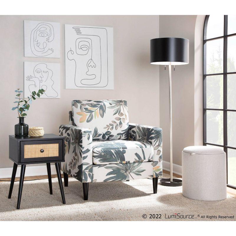 Wendy Arm Chair Polyester/Wood - LumiSource