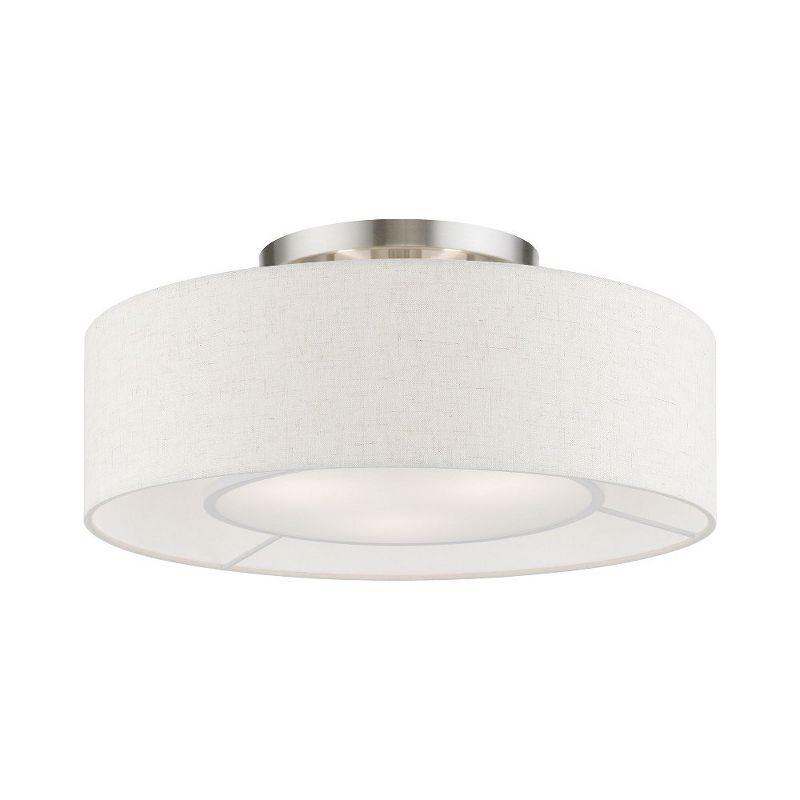 Livex Lighting Ellsworth 3 - Light Semi-Flush Mount in  English Bronze
