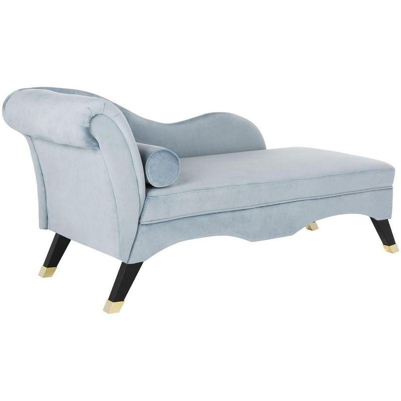 Caiden Vevlet Chaise with Pillow  - Safavieh