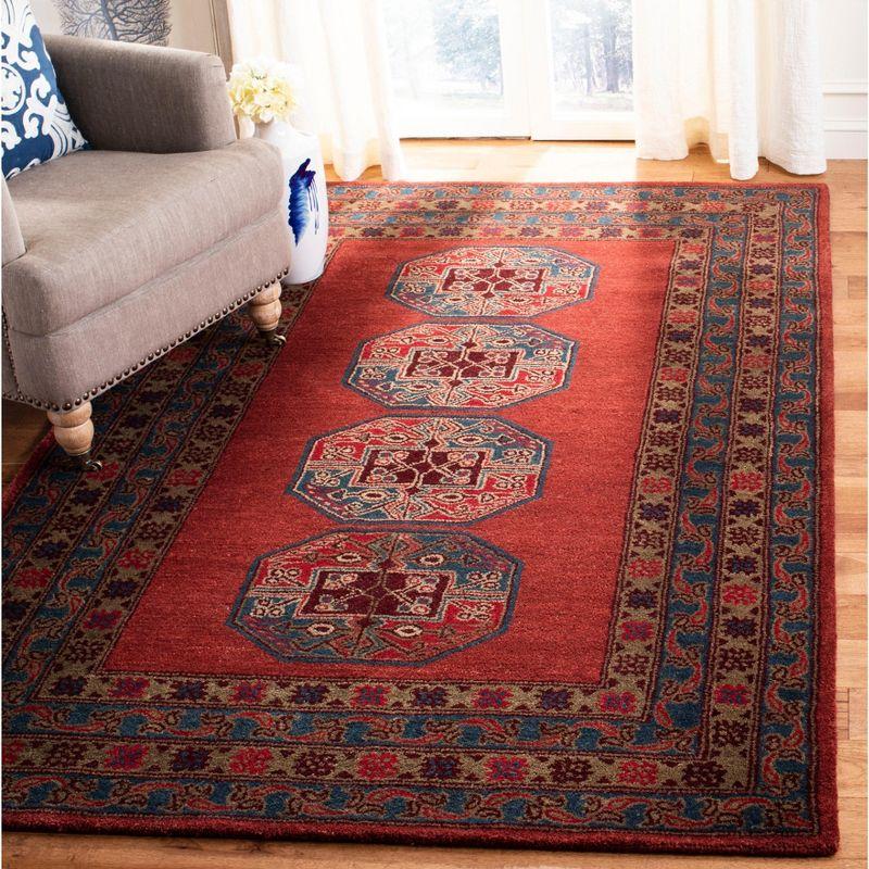 Heritage HG919 Hand Tufted Area Rug - Red - 5'x8' - Safavieh.