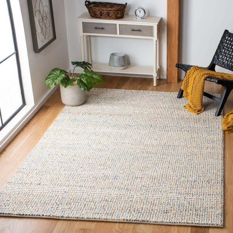 Vermont VRM401 Hand Woven Area Rug - Dark Gold/Blue - 6'x9' - Safavieh.