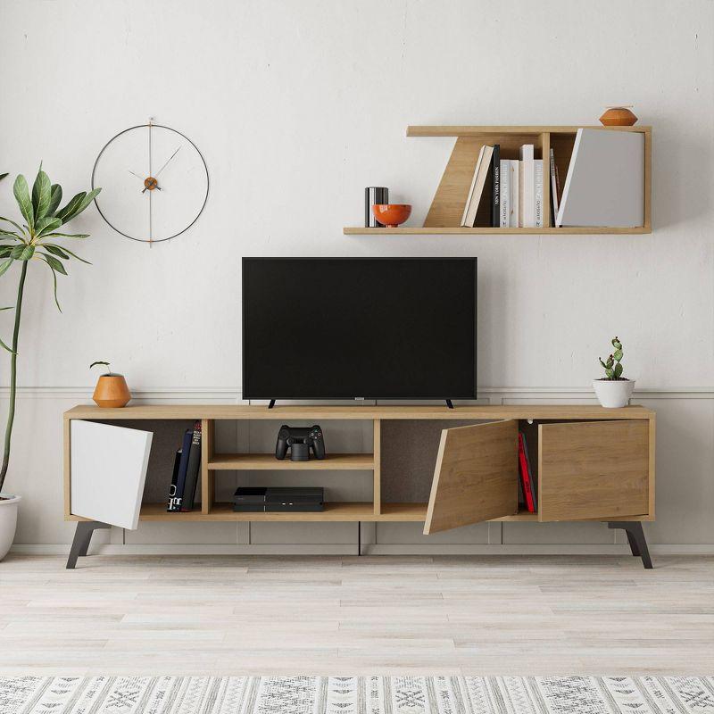 Niche TV Stand for TVs up to 70" Light Oak