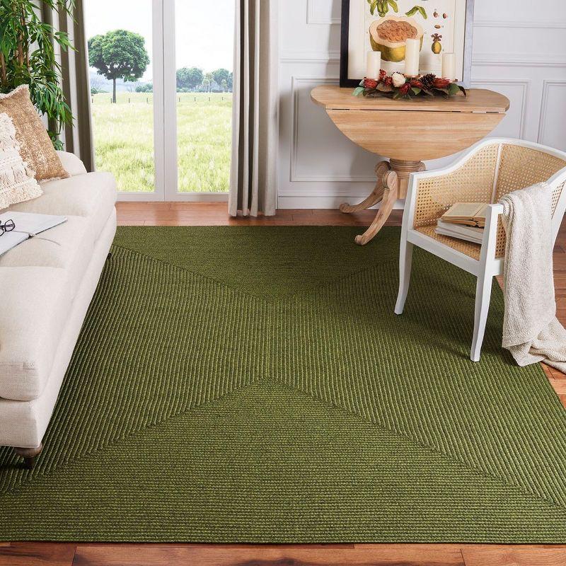 Braided BRD315 Hand Woven Area Rug - Green - 8'x10' - Safavieh.