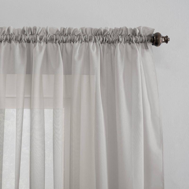 No. 918 Sheer Emily Voile Rod Pocket Curtain Panel