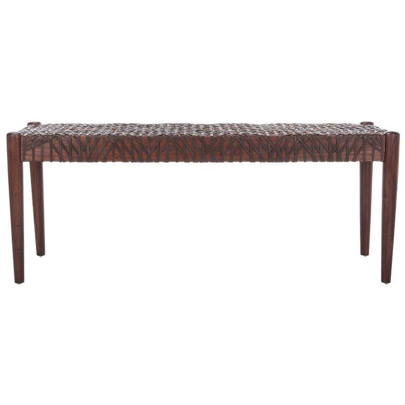 Kazbah 47" Genuine Leather Bench