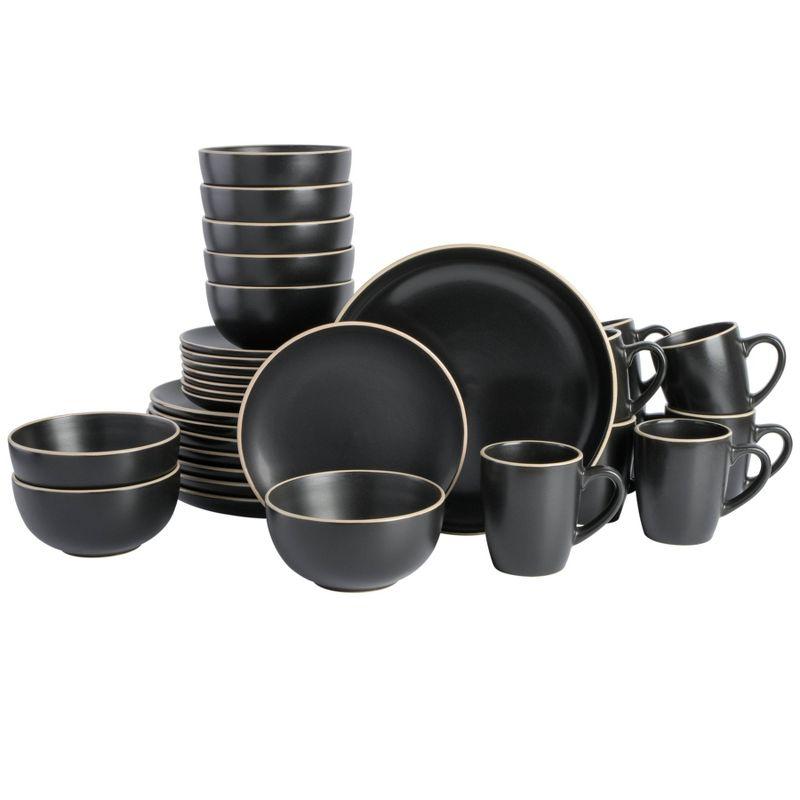 Gibson Home 32pc Stoneware Rockaway Dinnerware Set