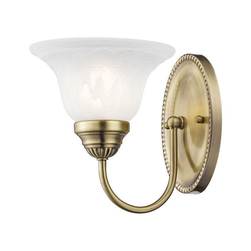 Livex Lighting Edgemont 1 - Light Vanity in  Antique Brass