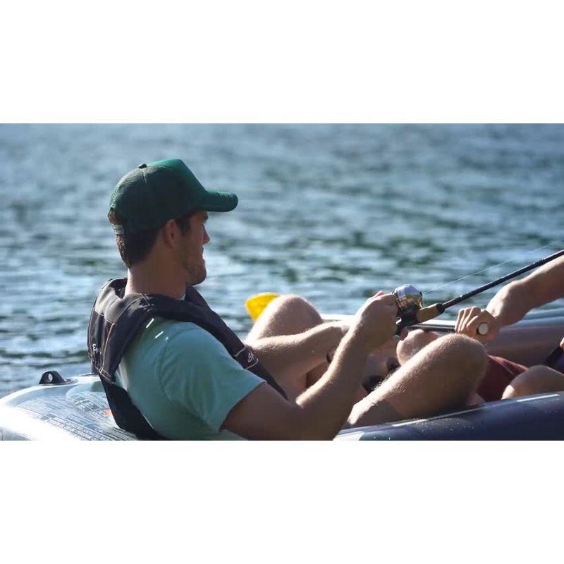 Intex Challenger 2 Inflatable 2 Person Floating Boat Raft Set w/ Oars & Air Pump
