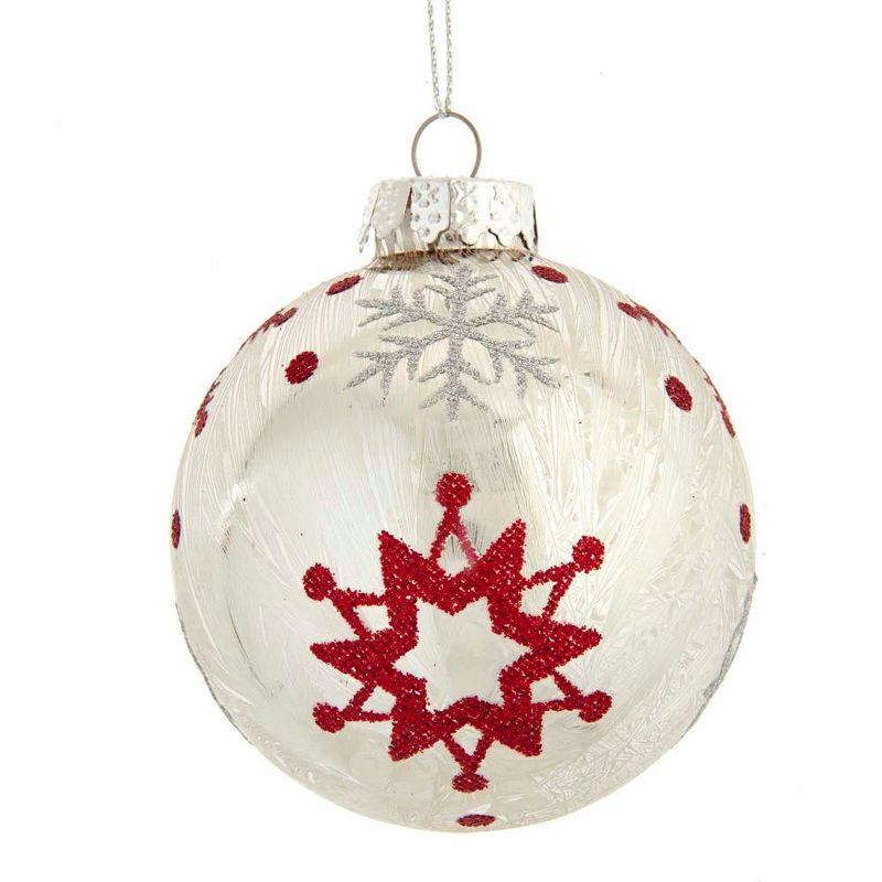 Kurt Adler Glass Christmas Ball Ornament (Set of 6)