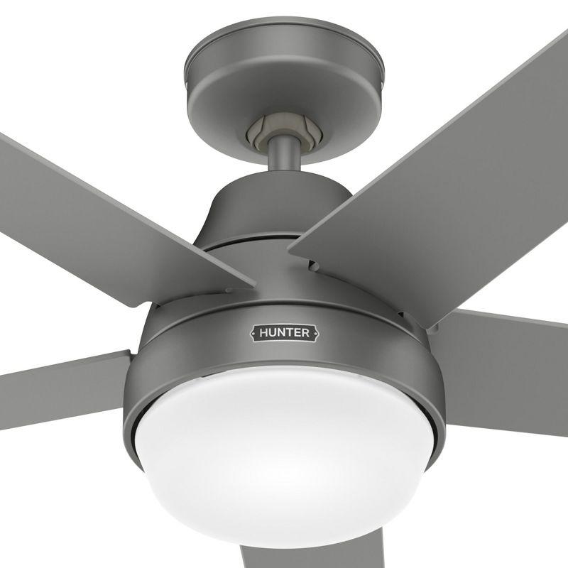 52" Aerodyne 5 - Blade Smart Standard Ceiling Fan with Remote Control and Light Kit Included