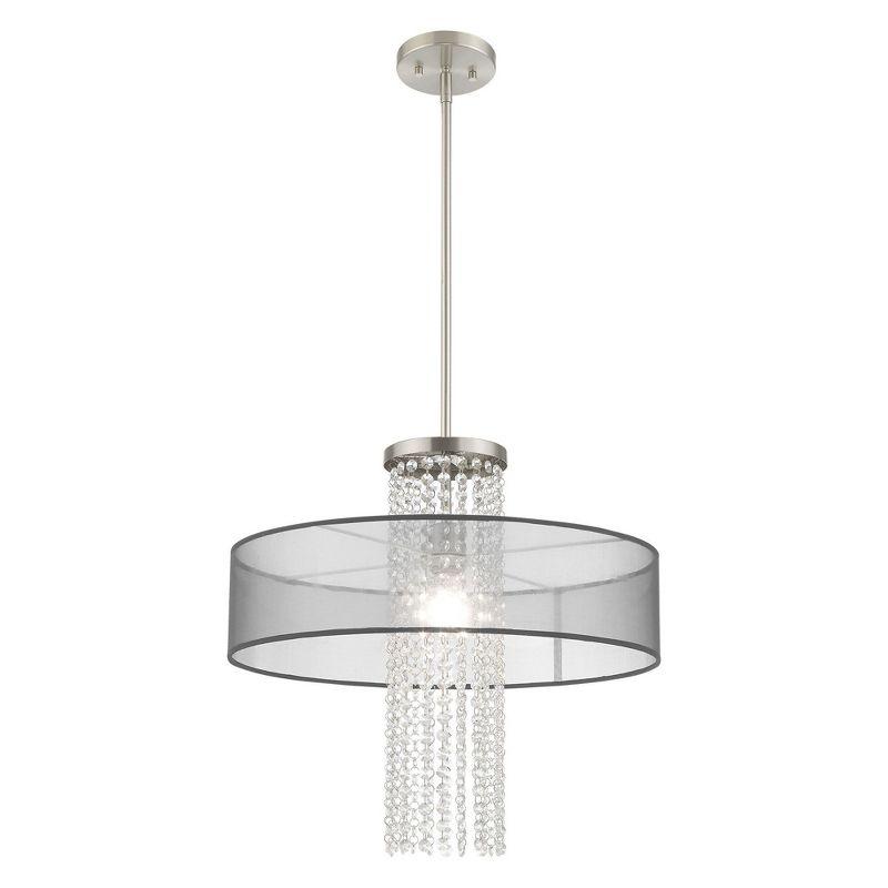 Livex Lighting Bella Vista 1 - Light Chandelier in  Brushed Nickel