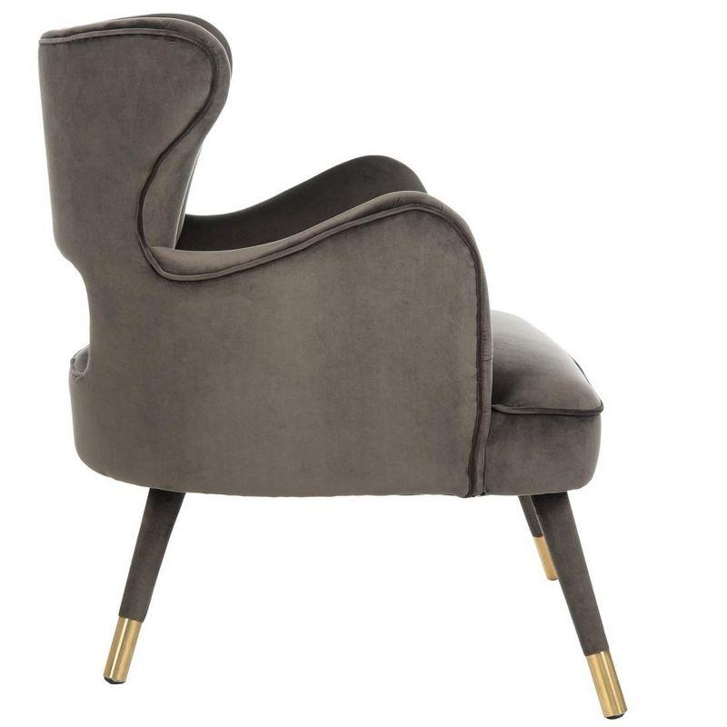Blair Wingback Accent Chair - ACH4504 - Shale/Gold - Safavieh