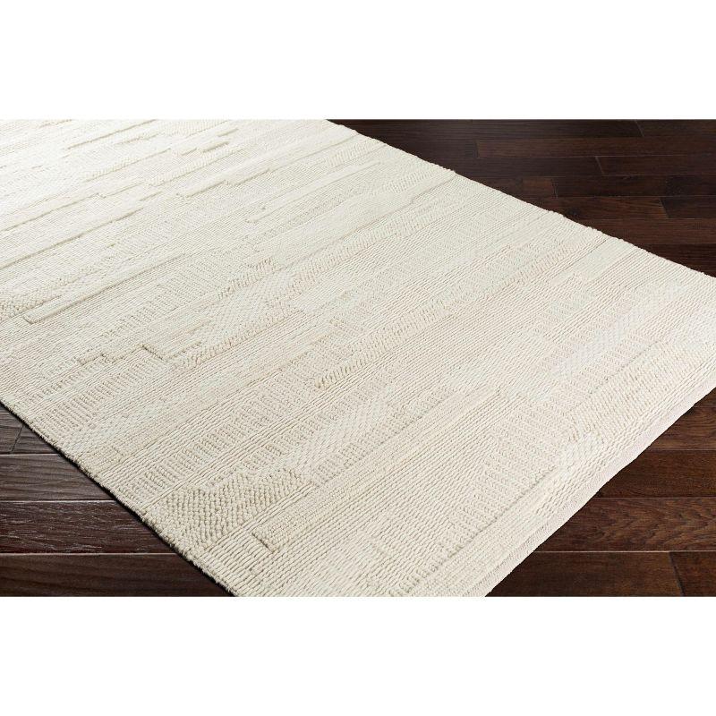 Hauteloom Cypress Cream Textured Wool Rug