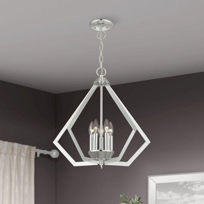 Livex Lighting Prism 5 - Light Chandelier in  Polished Chrome