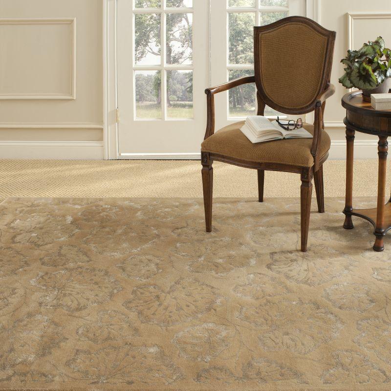 Geranium Leaf Martha Stewart Hand Tufted 50% Viscos, 50% Wool Rug