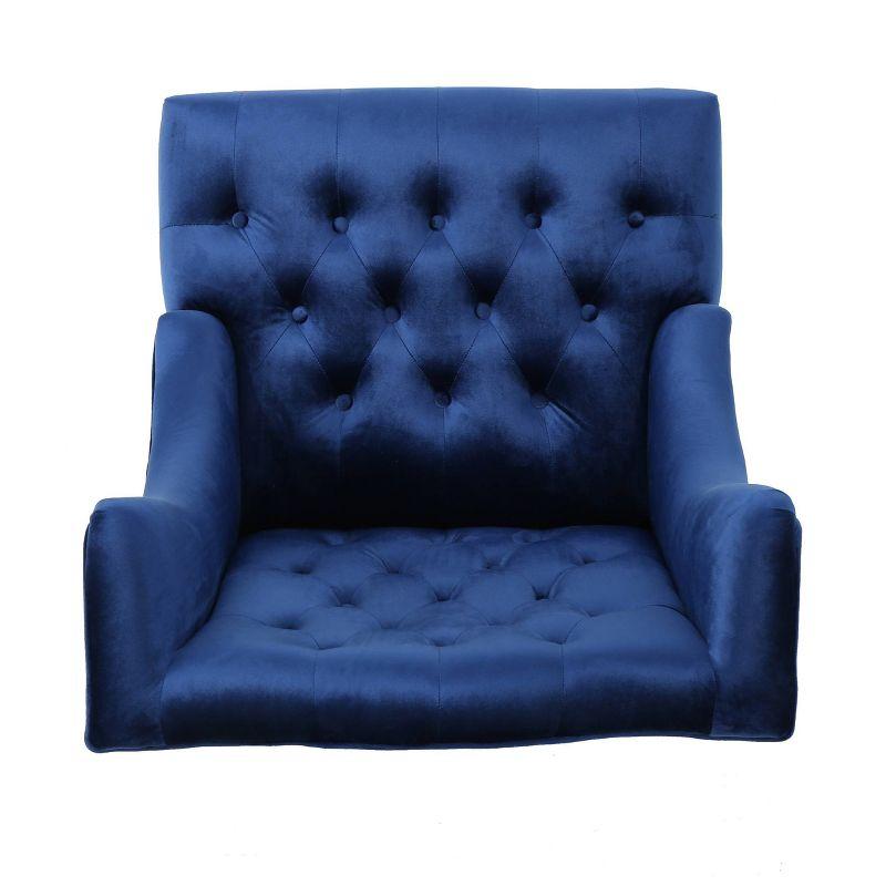 Toddman High-Back New Velvet Club Chair - Christopher Knight Home