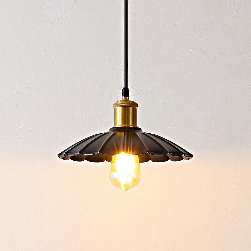 Novaire 10 Inch Pendant - Black/Brass - Safavieh.