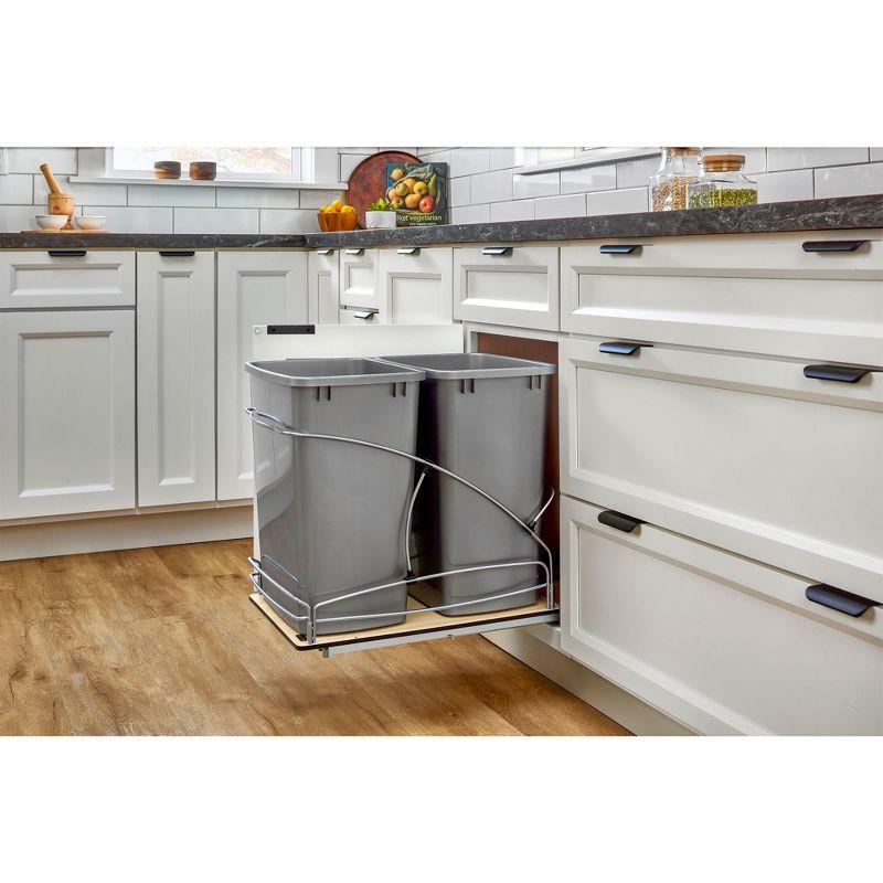 Rev-A-Shelf Rev-A-Shelf Double 27 qt. Pullout Trash Containers
