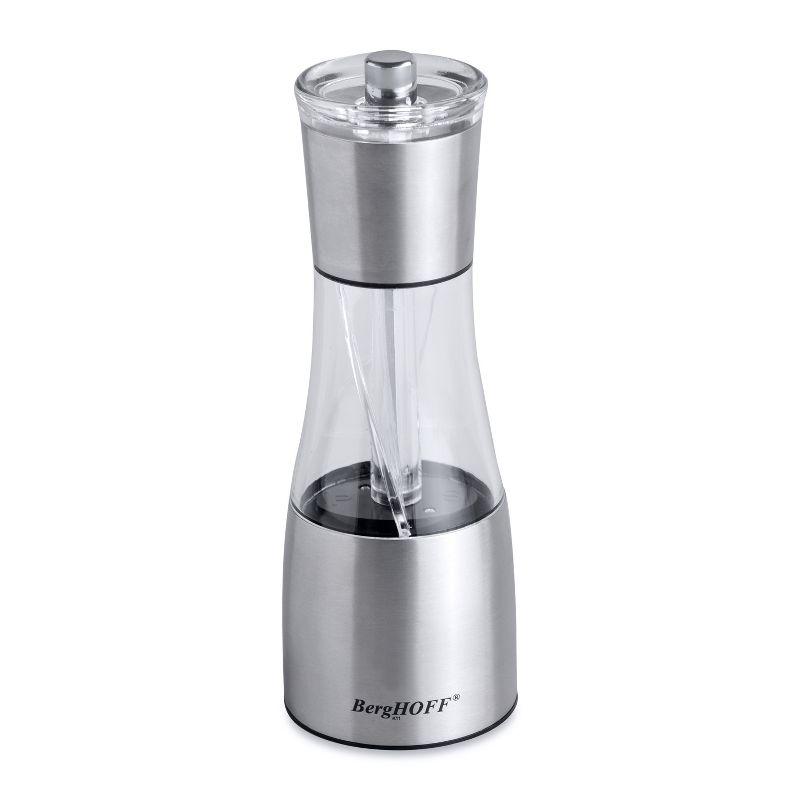 BergHOFF Duo Stainless Steel and Acrylic Salt & Pepper Mill