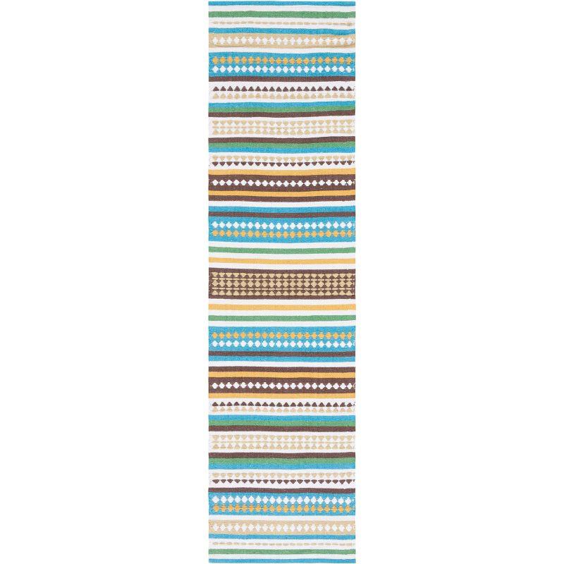 Montauk MTK451 Hand Woven Runner Rug - Light Blue/Ivory - 2'3"x9' - Safavieh.
