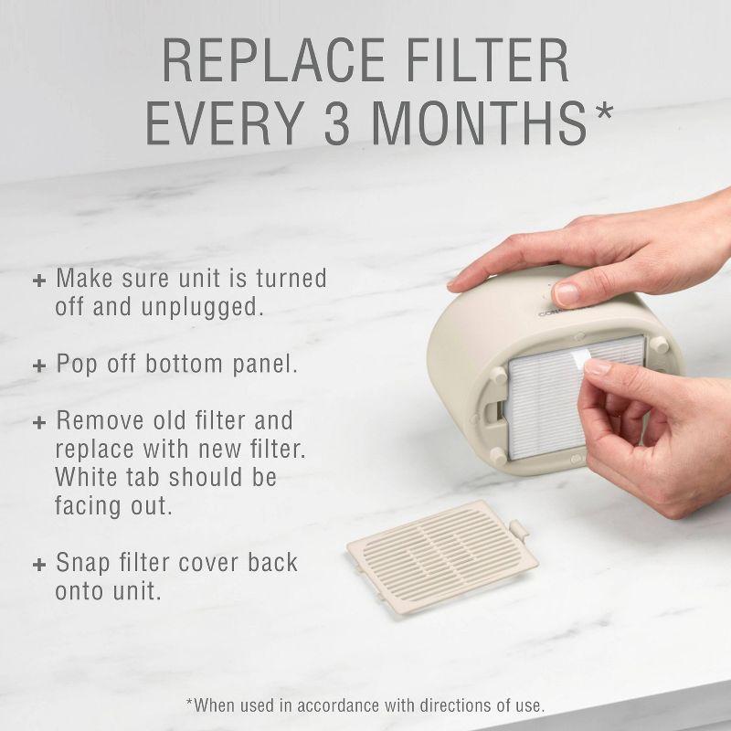 Conair 2pk Pure Portable Air Purifier Replacement Filters: HEPA 10, MERV 10, EPA & CARB Certified, Model APRP03 Compatible