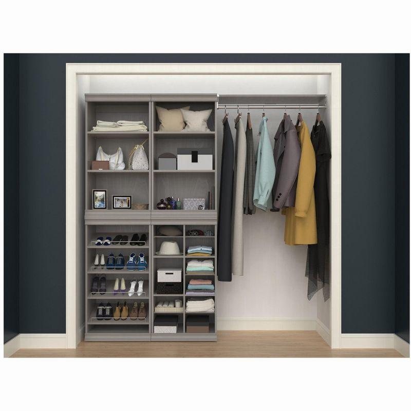 Modular Storage 21.38" W Shoe Shelf Unit with 4 Shelves