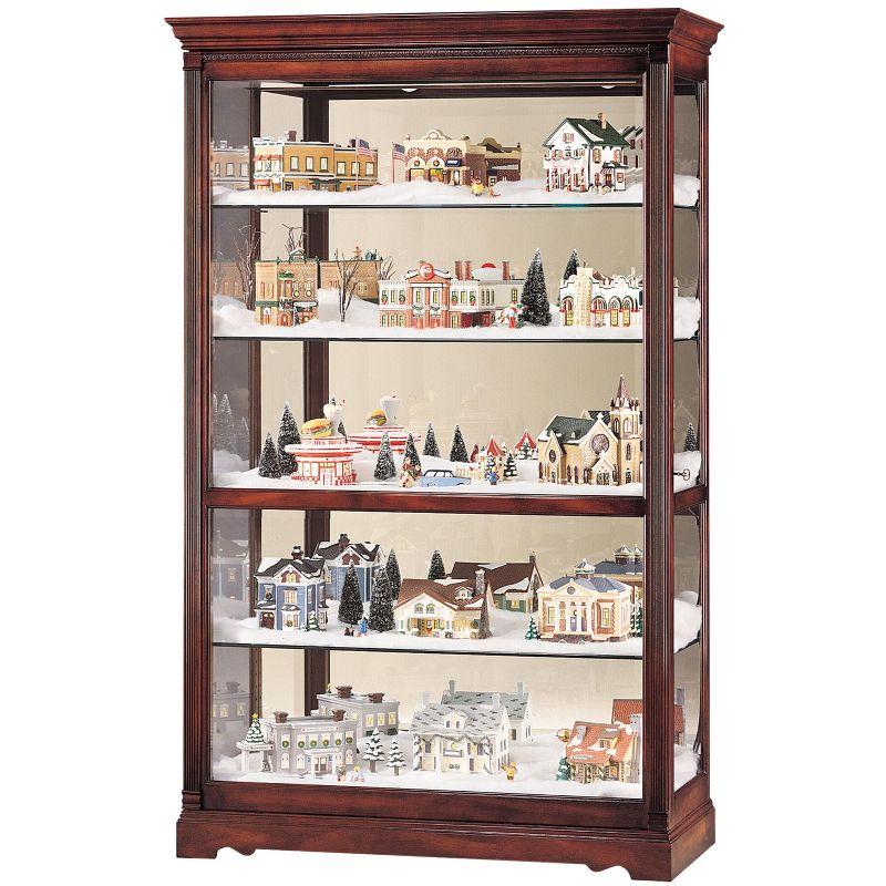 Howard Miller 680235 Townsend Curio Cabinet 680235 Windsor Cherry