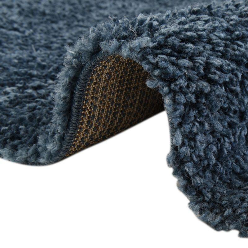 Unique Loom 8' 0 x 10' 0 Davos Shag Marine Blue Area Rug