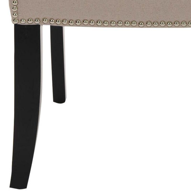 Rachel Arm Chair With Nail Head Trim - MCR4539 - Taupe - Safavieh Couture