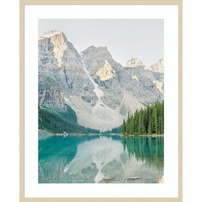 Amanti Art Mountain Reflection III by Justine Milton Wood Framed Wall Art Print