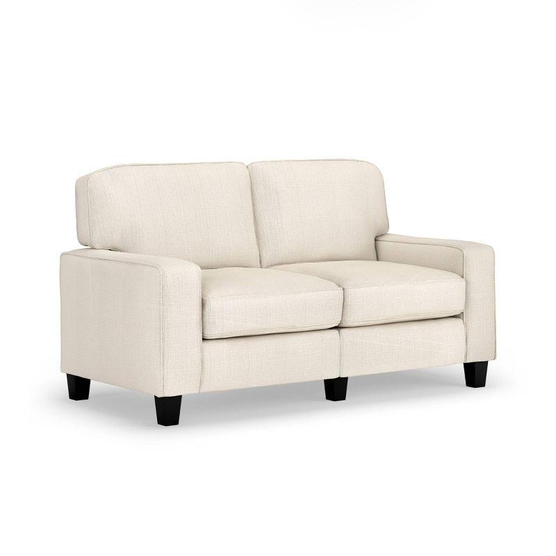 Serta Palisades 61" Track Arm Sofa, Easy Care Fabric, Soft Pillow Back, Pocket Coil Seat Cushions