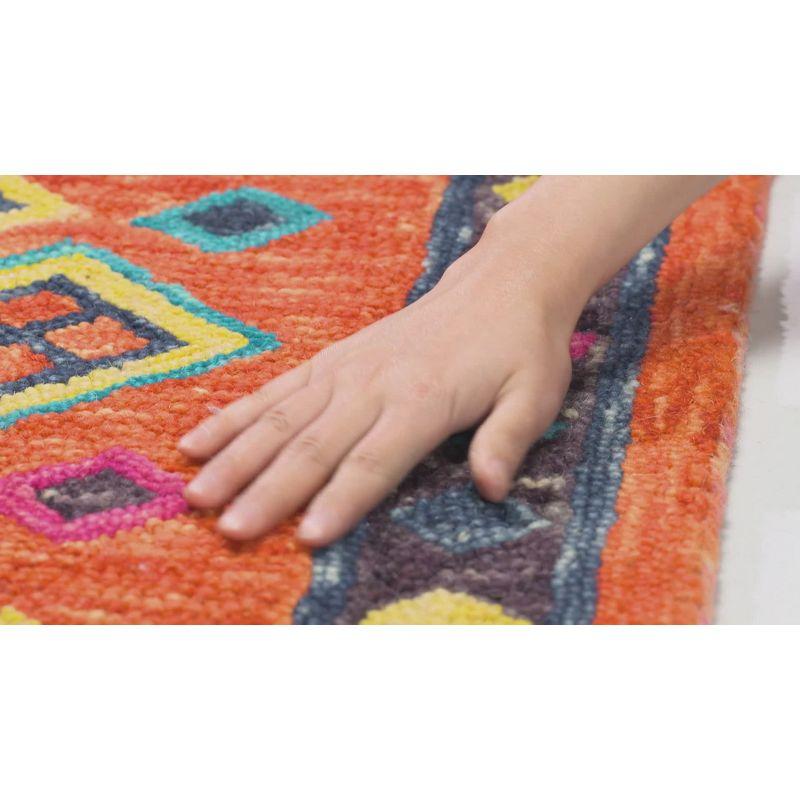 Aspen APN138 Hand Tufted Area Rug - Orange/Fuchsia - 4'x6' - Safavieh.