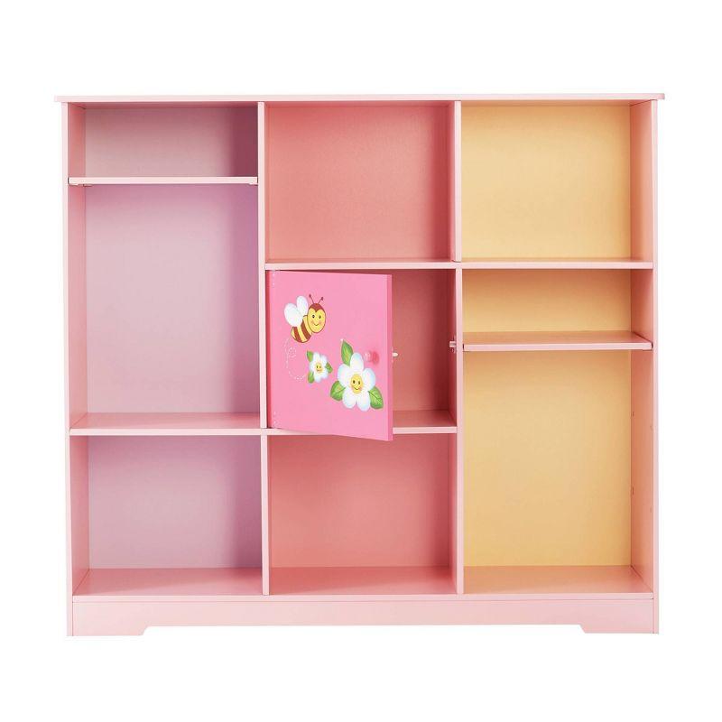 Teamson Kids Magic Garden 31.5" H x 35.5" W Cube Bookcase