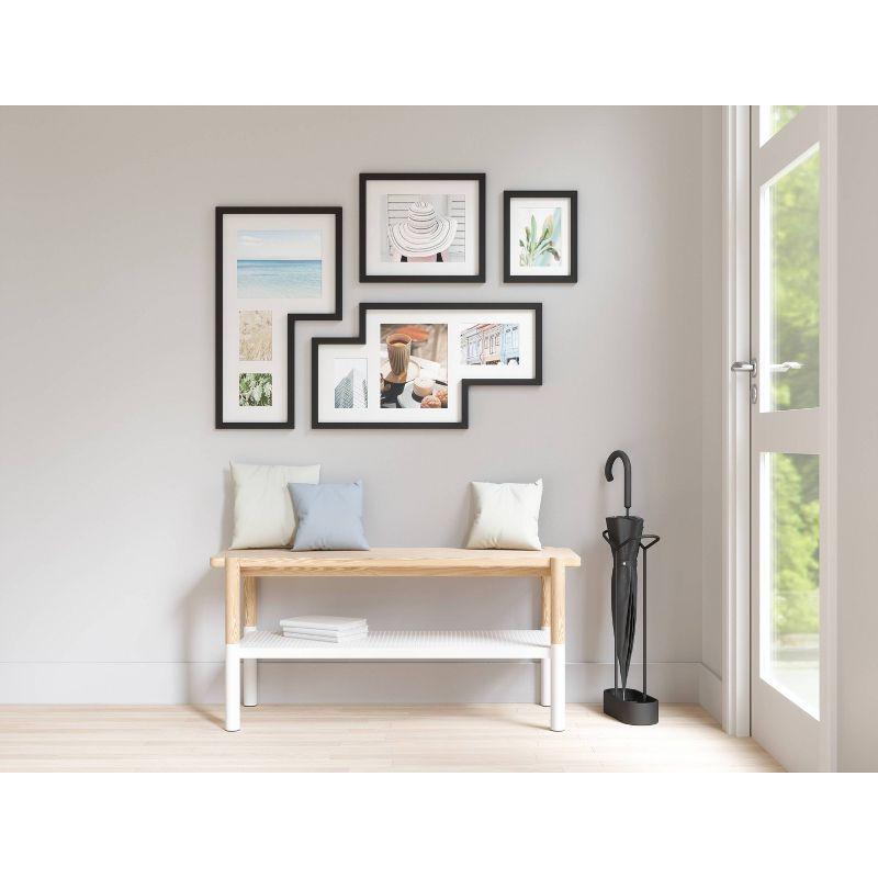 Mingle Gallery Picture Frames Set Black - Umbra: Modern Wall Collage, Multi-Size Photo Display, Sawtooth Mount