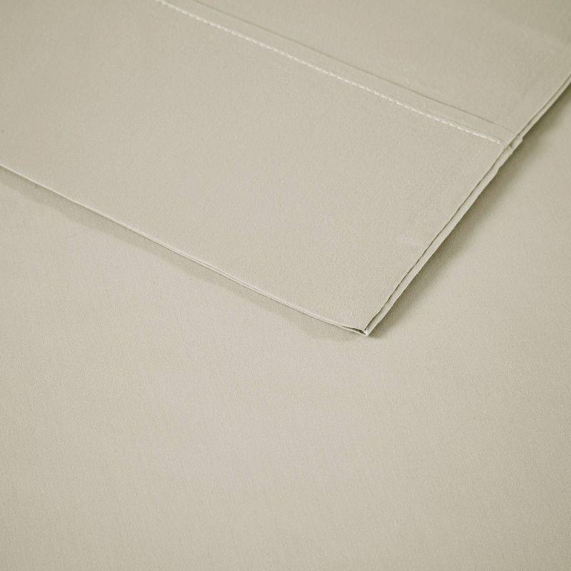 Ivory Queen Cotton Blend 4-Piece Sateen Sheet Set