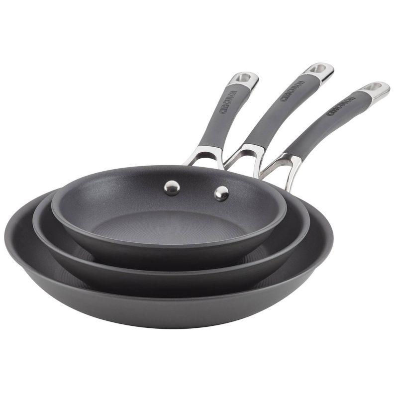 Circulon Radiance 8.5", 10" & 12.25" Open Frying Pans: Nonstick, Oven-Safe to 400°F, Dishwasher-Safe, Hard Anodized Aluminum