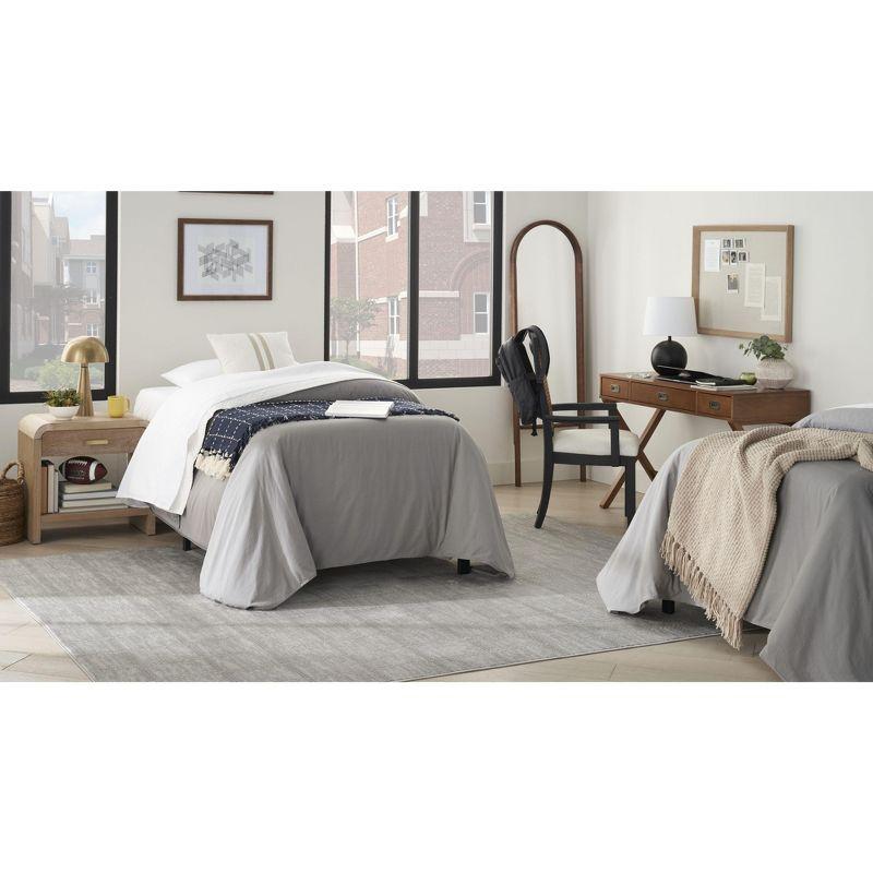 Nourison Serenity Home Contemporary Indoor Area Rug Light Grey 7'10" x 9'10"