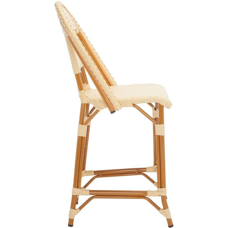 California Counter Stool - Indoor/Outdoor - PAT7532 - Natural - Safavieh