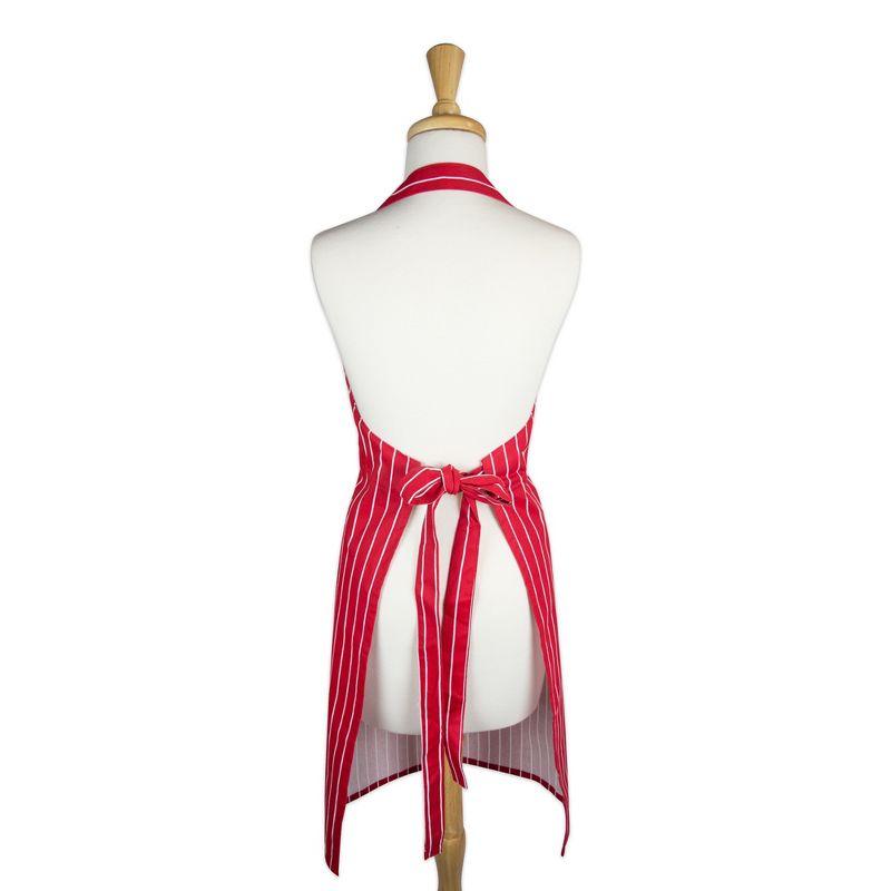 Design Imports  Stripe Chef Apron Tango Red