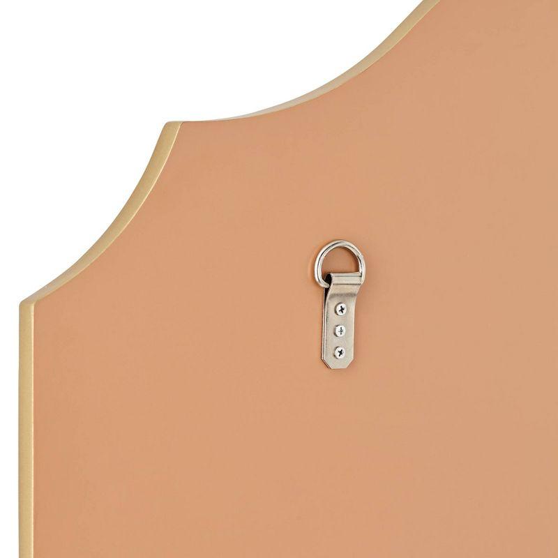 Noble Park Vinyard Arch Top Vanity Decorative Wall Mirror Vintage Beveled Glass Gold Frame 38" Wide for Bathroom Bedroom Home